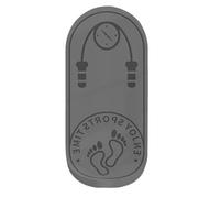 140 * 60 * 1.2Cm Skipping Rope Floor Mat Professional Non-Slip Yoga Silent Indoor Dancing Shock Absorption Soundproof(Gray net packet)