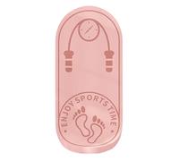 140 * 60 * 1.2Cm Skipping Rope Floor Mat Professional Non-Slip Yoga Silent Indoor Dancing Shock Absorption Soundproof(Pink Powder skipping rope 1)