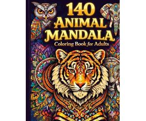 140 Animal Mandalas Coloring Book for Adults: Stress Relief & Relaxation Through Intricate Designs: A Calming Coloring Experience for Adults - 140 Beautiful Animal Mandalas to Color and Unwind
