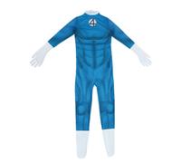 (140 CM) Fantastic Four The First Steps Team Uniform Jumpsuit Cosplay Tight Costume