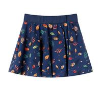 (140) Kids' Skirt Children's Skater Skirt Children Short Skirt Animals Print Navy