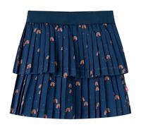 (140) Kids' Skirt Girl's Skater Skirt Kids Short Skirt Rainbows Print Navy Blue