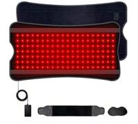 140 LEDs Red Light Belt, 52cm x 28cm Red Light Pad | 660nm & 850nm, 9 Timer & 5 Brightness Settings, 3 Modes, Black
