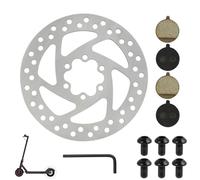 140 mm Brake Discs with 2 Pairs of Brake Pads Replacement Disc Brake Discs Compatible with Segway Ninebot F20 F25 F30 F40 Electric Scooter Compatible with KUGOO M4 / M4 Pro Electric Scooter, with 6
