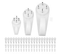 140 Pcs Non-Trace Picture Hooks, (3cm, 4cm, 5cm) Picture Hanging Hooks Kit for Plasterboard Walls Drywall Concrete Wall