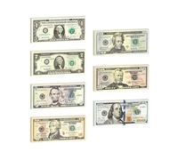 140 Pcs Prop Money,Fake Money Dollars,Children Dollars Items,For Birthday Party,Education,Play Board(7 Models)