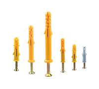 140 Pcs Screws And Wall Plugs Set,Anchor Bolts For Masonry、Brick、Concrete (M5/6/8/10) Heavy Duty Expansion Rawl Plugs Assorted To Wall Fixings（25/30/40/60/80mm）