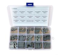 140-Piece Parallel Key Kit with Round Heads, 304 Stainless Steel Shaft Keys M3-M6 Assorted Sizes, Rust-Resistant Transmission Pins with Organizer Box