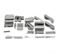 140 Piece Square Key Assortment 3mm To 6mm Parallel Pins Set Gb1096 Standard Gray Metal Hardware For Motor Gear Fixing(B)