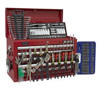 140 Piece Tool Kit With 5 Drawer Topchest And Locking Mechanism In Red