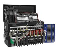 140 Piece Tool Kit With 5 Drawer Topchest - Locking Ball Bearing Slides - Black