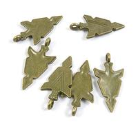 140 Pieces Antique Bronze Tone Jewelry Charms X1GU8X Arrowhead Arrow Arrow Head Craft Art Making Crafting Beading