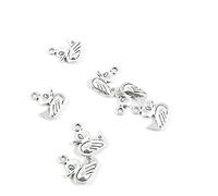 140 Pieces Antique Silver Tone Jewelry Charms B4SR5L Duck Quack Craft Art Making Crafting Beading