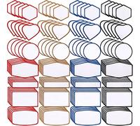 140 Pieces Sublimation Patches Blank Hat Patches Sublimation Patches Blank for Hats Hat Patches Blank Patches for Clothes Hat Dress Patch (Black, Blue, Red, Khaki)