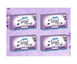 140 Swirl Tumble Dryer Sheets Lavender Fabric Conditioner AntiStatic