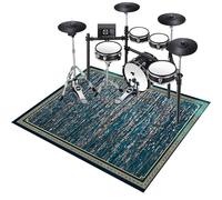 140 x 100 cm Drum Carpet Rug Soundproof Drum Mat Electrical Drum Practice Pad, Sound Absorbing Rug Soundproof Blanket for Piano Jazz Bass Drum Set Floor Protection Record Pad for Splash Cymbal Stands