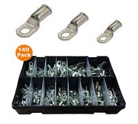 140 x Assorted Copper Battery Terminals Crimp or Solder/Cable & Bolt Lug Holes