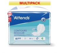 Attends Contours Regular 6, (Pack of 1)