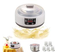 1400 ml Probiotic Yogurt Maker, Probiotic Yogurt Maker, LED Display Multi-Function Probiotic Yogurt Motor, 68-131°F 48 Working Hours Yogurt Motor with 8 Jars (B)