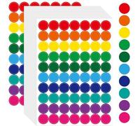 1400 PCS Colored Dot Stickers, 10 Bright Color Round Polka Circle Labels for Warehouse, Retail, Home Organization, Classroom, Office, Food Service and Medical (Each Measure 3/4")