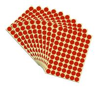 1400 Pcs Colored Dot Stickers, 3/4" Round Color Coding Labels, Price Stickers, Red Circle Stickers for Student, Office, Classroom (1400 Pack, Red)