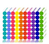 1400 PCS Colored Dot Stickers Round Color Coding Labels Polka Circle Dot Label Sticker for Office,Classroom,Papers Etc