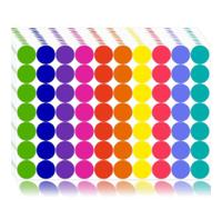 1400 PCS Colored Dot Stickers Round Color Coding Labels Polka Circle Dot Label Sticker for Office,Classroom,Papers Etc