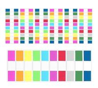 1400 Sticky Tabs for Notes, Transparent Page Markers Tabs, Repositionable Book Tabs for Organisation, Annotation Tabs for Students and Office, Post It Tabs for Files and Textbooks