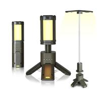 14000mAh Rechargeable Telescopic LED Camping Light - 6000LM Dimmable Magnetic Lantern, IPX5 Waterproof, Portable Power Bank, Emergency & Job Site Lighting, Ideal for Tents and Outdoor Use