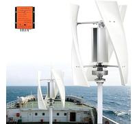 14000W- 20000W Vertical Axis Wind Turbine Kit,12v/24v/48v/220v Maglevs Winds Generator With Controller,Quiet 3 Leaves Small Household Windmill For Boats, Home,Industrial Energy(48V,18000W)
