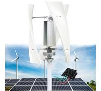 14000W Garden Vertical Wind Turbine Generator Kit, 6KW Three-Phase AC Vertical Wind 24V 48V 220V Wind Turbine with MPPT Controller for Home Industrial Energy Equipment