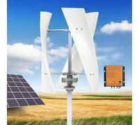 14000W Wind Turbin Generator Kit, Three-Phase AC Vertical Wind, 12V 24V Garden Vertical Wind Power Generator with 30A MPPT Controller, Home Industrial Energy Equipment(12V)