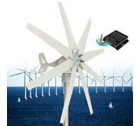 14000W Wind Turbine Generator Kit - 12V/24V/48V/110V/220V MPPT Controller 8 Blades Perfect for Home Marine RV Camping Boat Renewable Energy Solution