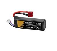 1400mAh 30C Airsoft Batteries 11.1V lipo 3s Rechargeable Hobby Battery with T-Plug Deans & JST XH Connector for Airsoft Guns Airsoft Rifle Model splatrball Universal Battery 11.1v