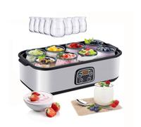 1400ml Yogurt Maker with 8 Glass Jars, Automatic Probiotic & Natto Maker Machine for Homemade Organic Greek Yogurt, Healthy Kitchen Appliance Gift for Men Women