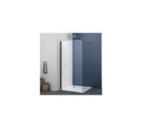 (1400mm Screen No Extras) Walk In Shower Screen Black or Enclosure Flipper Wet Room 8mm Easy Clean Glass