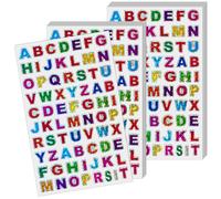 1400Pcs Glitter Alphabet Stickers, 20 Sheets Self Adhesive Letter Stickers, Rainbow Glitter A to Z Small Stick On Letters for Nursery Primary School, Kids, Craft Scrapbooking, DIY Decor