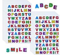 1400Pcs Glitter Letter Stickers Colorful Alphabet Stickers Self-Adhesive Letter (20 Sheets)