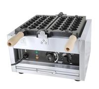 1400W Electric Bubble Waffle Maker Machine Non-Stick Stainless Steel Skewer Ball Shape Waffle Iron with Time & Temperature Control for Home Kitchen, Perfect for Pancakes, Egg Cakes, and Snacks