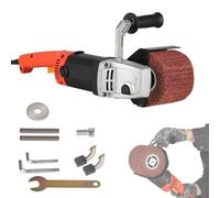 1400W Electric Burnishing Polishing Machine, 6-Speed Adjustable Handheld Polisher for Metal, Stainless Steel, and Wood Surface Finishing