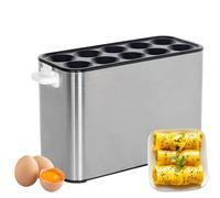 1400W Electric Egg Roll Maker, 10 Tube Fully Automatic Sausage Hot Dog Maker, 360°Surround Constant Temperature Heating, for Home Breakfast and Restaurant