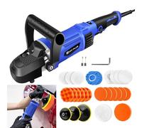 1400W Electric Polisher and Sander, Electric Polisher Kit, 6 Variable Speed, Extra 32 Attachments for Car Waxing/Polishing/Scratch Repair