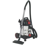 1400W Industrial Wet & Dry Vacuum Cleaner - 20L Steel Drum - Auto Start Feature