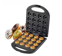 1400W Mini Donut Maker Machine - 16-Hole Double-Sided Heating Kitchen Gadgets | Mini Donut Makers Waffle Machine | for Kitchen Apartment Restaurant Cafe Bakery Homemade Waffle Dessert