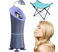1400W Professional Standing Hair Dryer,Hair Drying Machine with Face Moisturizing and Hair Care,Wet/Dry Sensing,Hair Collection,65db,3 Gears Height Adjustable,for Beauty Hair Salon,Home(Gray)