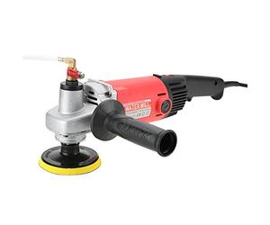 1400W Wet Polisher with 6 Gears, Diamond Polishing Pads for Granite, Marble, Concrete, Stones - Variable Speed Grinder for Professional Stone Polishing