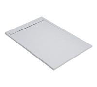 1400x800mm Anti-Slip Shower Tray Slimline 30mm Stone Resin Walk-In White