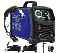 140A 230V MIG Welder Gasless, 3 in 1 Welding Machine Flux Core Welder, Portable Welder with IGBT Inverter, Smart Digital LED Dispaly and Welding Rods Flux Wires