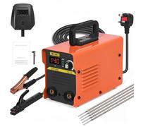 140Amp 220V Mini Stick Welder, Portable & Lightweight Welding Machine Kit with IGBT Digital Display LCD- Mini ARC Welding Kit with Electrode Holder, Earth Clamp, Welding Mask