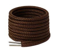 140cm / 55" long Brown round Strong Heavy Duty Hard Wearing Boot Laces Durable for Steel Toe Cap work Boots, Walking Hiking Boots, Shoe laces